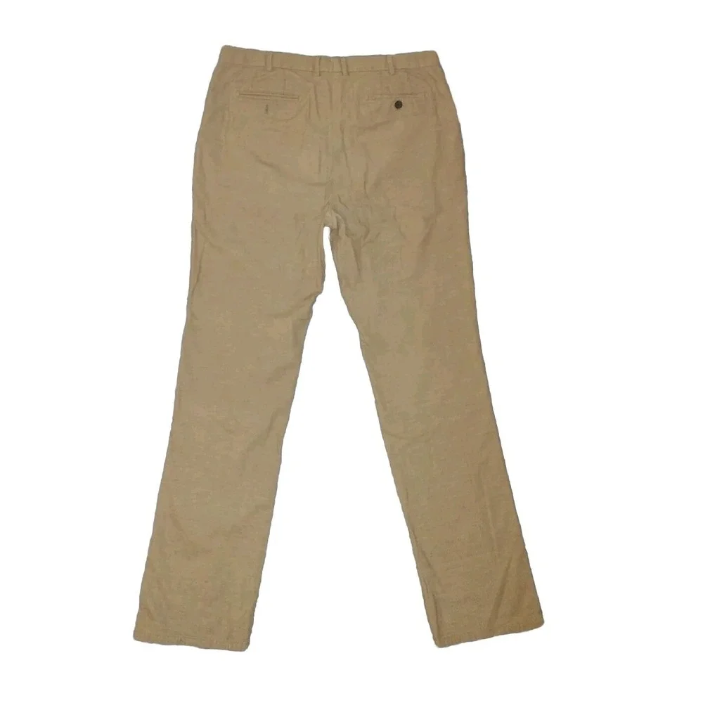 Peter Millar Men's Size 38x34 Tan Corduroy 5 Pocket Straight Leg Pants Stretchy